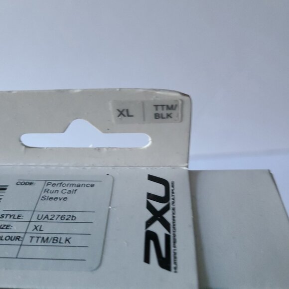 2XU - COMPRESSION PERFORMANCE RUN SLEEVE - UNISEX TITANIUM /BLACK SIZE XL NWT - Picture 6 of 11
